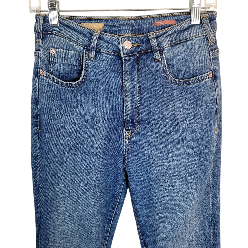 PILCRO x Anthropologie THE ICON High Rise Flare Leg Denim Jeans Size 27 - Picture 6 of 12